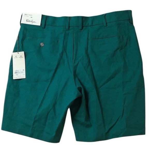 Walter Hagen Green Flat Front Shorts - Picture 2 of 6